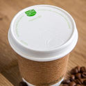 Hot Cup Paper Lid White To Fit 8oz Cups