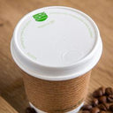 Hot Cup Paper Lid White To Fit 8oz Cups (Case of 1)