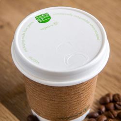 Hot Cup Paper Lid White To Fit 8oz Cups