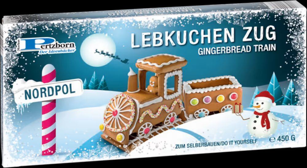 PERTZBORN Gingerbread Train Kit 450g