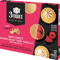 3 TOQUES 12 Mini Sweet Shortcrust Tart Shells 72g