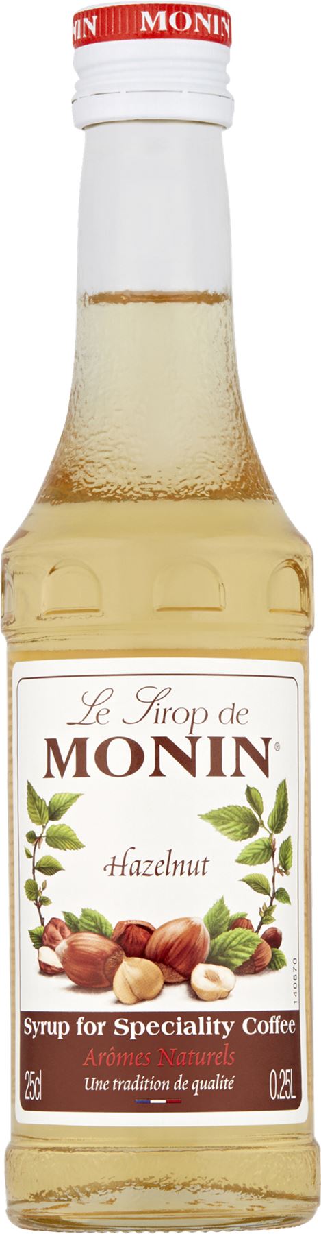 MONIN Hazelnut Syrup for Speciality Coffee 25cl - 1 Case