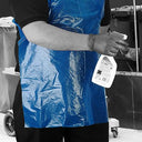 Shield - Blue Standard Length Disposable Aprons in a Pack (Case of 10)