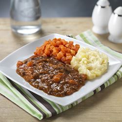 Simply Puree Level 6 Soft & Bite Sized Beef Bolognese (Case of 12)