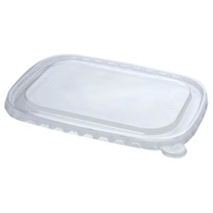 RPET Rectangular Food Bowl Lid (Case of 1)