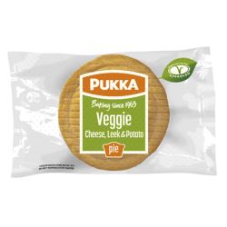 Individually Wrapped Frozen Baked Cheese  Leek & Potato Pies