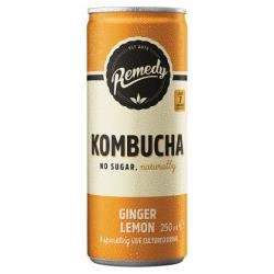 Remedy Kombucha Can Ginger Lemon (Case of 12)