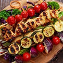 Cooked Roast Chicken Skewer Kebab Halal (Case of 2)