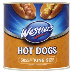 Westlers Premium Range King Size Hot Dog 5.25"