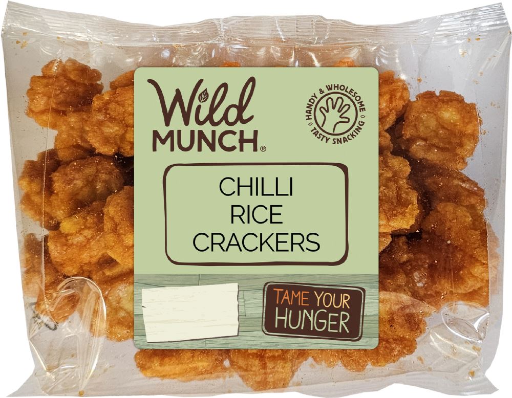 WILD MUNCH Chilli Rice Crackers 125g - 1 Case