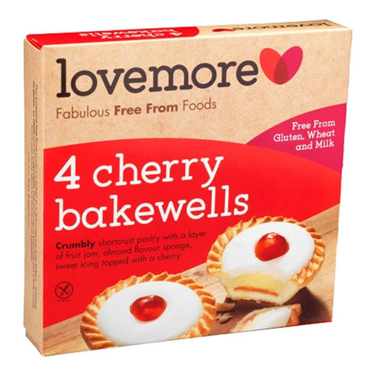 LOVEMORE 4 Cherry Bakewells 190g - 1 Case