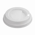 Hot Cup Lid White Fits 12-16oz Hot Cups