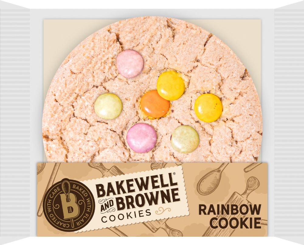 BAKEWELL AND BROWNE Rainbow Cookie 80g - 1 Case