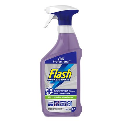 Flash Professional K1 Disinfecting Cleaning Spray for Food Surfaces