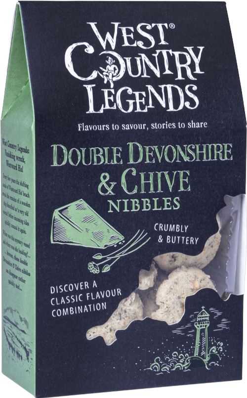 West Country Legends Cheese Nibbles 80g (Double Devonshire and Chive)