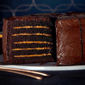 6-layer Chocolate & Salted Caramel Fudge Cake