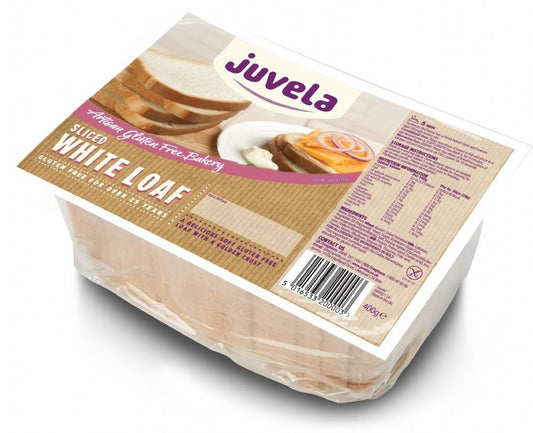 JUVELA Gluten Free Sliced White Loaf 400g - 1 Case