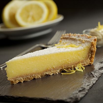 Aulds Delicious Desserts Lemon Panacotta Tart (Pre-cut)