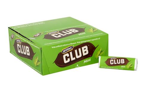 McVitie's Club Mint CDU (60 x 22g)