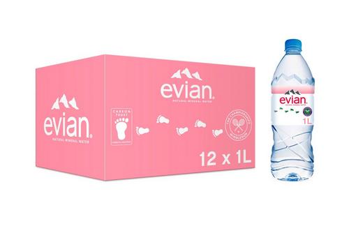 Evian Still Natural Mineral Water 1L