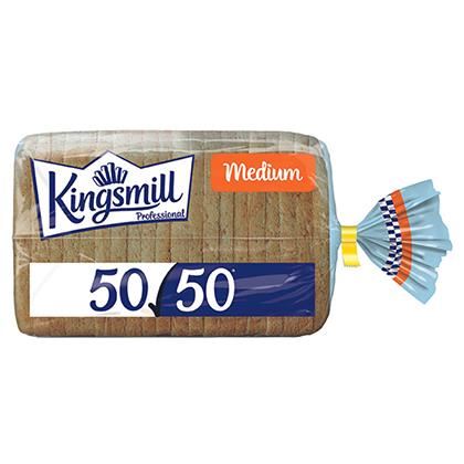 Kingsmill Professional 50/50 Bread Medium Sliced