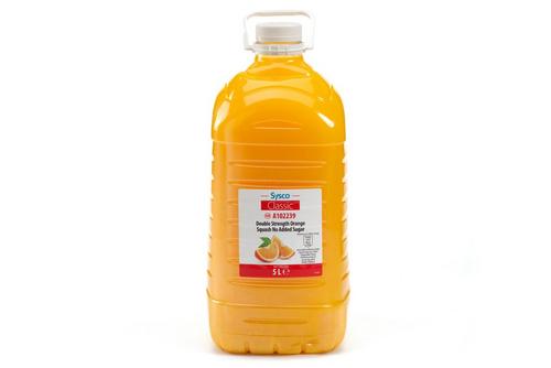 Sysco Classic Double Strength Orange Squash No Added Sugar