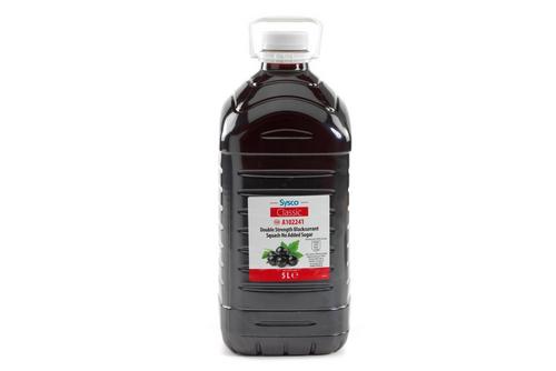 Sysco Classic Double Strength Blackcurrant Squash No Added Sugar