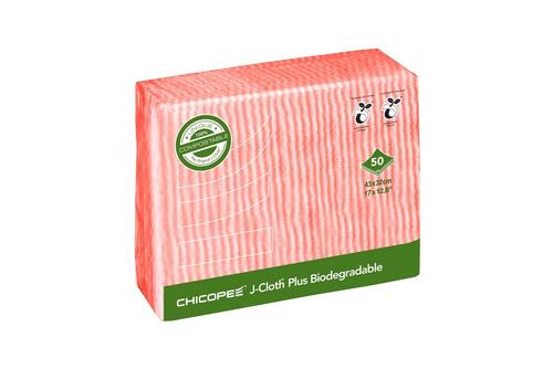 J-Cloth Plus Red Chicopee Compostable Cloth