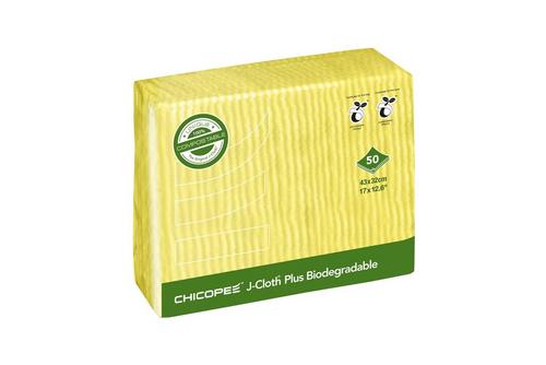 J-Cloth Plus Yellow Chicopee Compostable Cloth