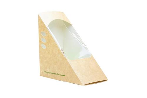 Vegware Standard 65mm Kraft Sandwich Wedge