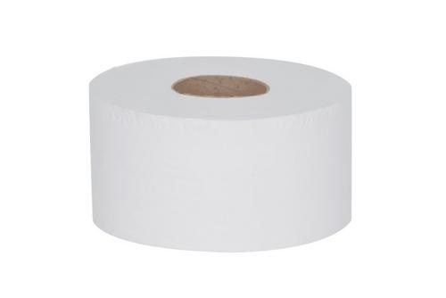 2 Ply White Mini Jumbo Toilet Rolls (200m)