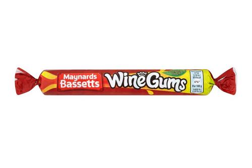 Maynards Bassetts Wine Gums Sweets Roll 52g