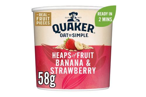 Quaker Oat So Simple Banana & Strawberry Porridge Pot 58g