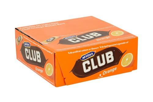 McVitie's Club Orange CDU (60 x 22g)