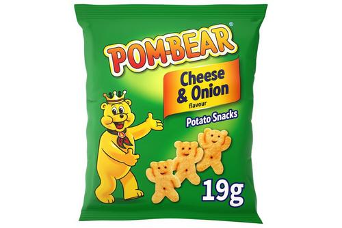 Pom Bear Cheese & Onion Crisps 19g