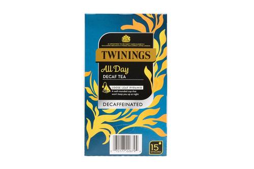 Twinings All Day Decaf Mesh Tea Pyramids String & Tagged Non Enveloped