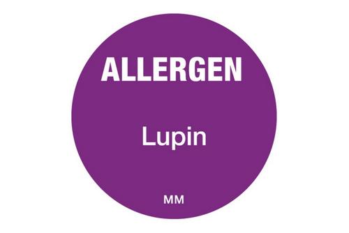 25mm Allergen Label Lupin