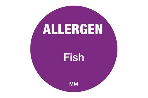 25mm Allergen Label Fish