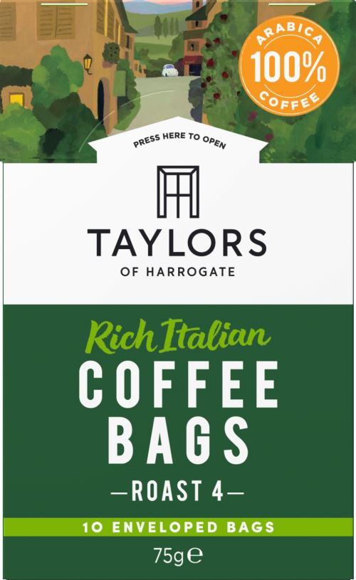 TAYLORS OF HARROGATE 10 Coffee Bags - Rich Italian 75g