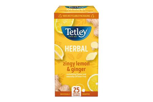 Tetley Lemon & Ginger String Tag Tea Bag