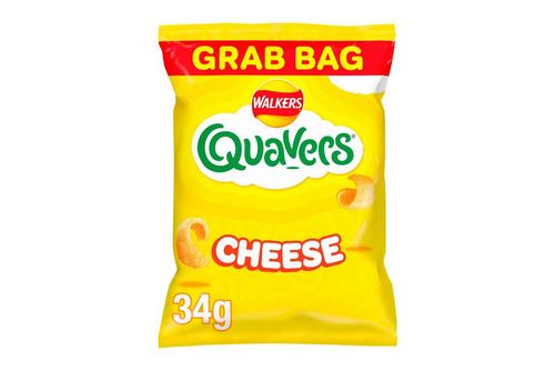 Walkers Quavers Cheese Snack Crisps 34g