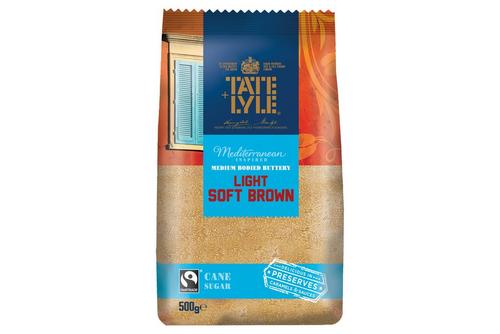 Tate & Lyle Fairtrade Light Brown Soft Pure Cane Sugar 500g