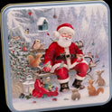 GRANDMA WILD'S Assorted Biscuits in Embossed Santa & Woodland Friends Tin 160g