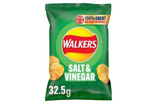 Walkers Salt & Vinegar Crisps (32 x 32.5g)