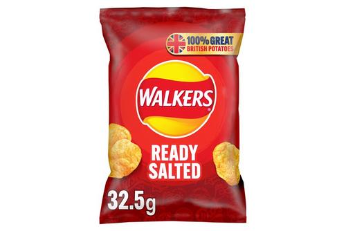 Walkers Ready Salted Crisps (32 x 32.5g)