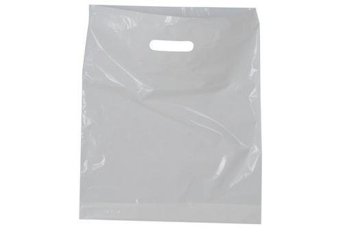 White Patch Handle Carrier Bags