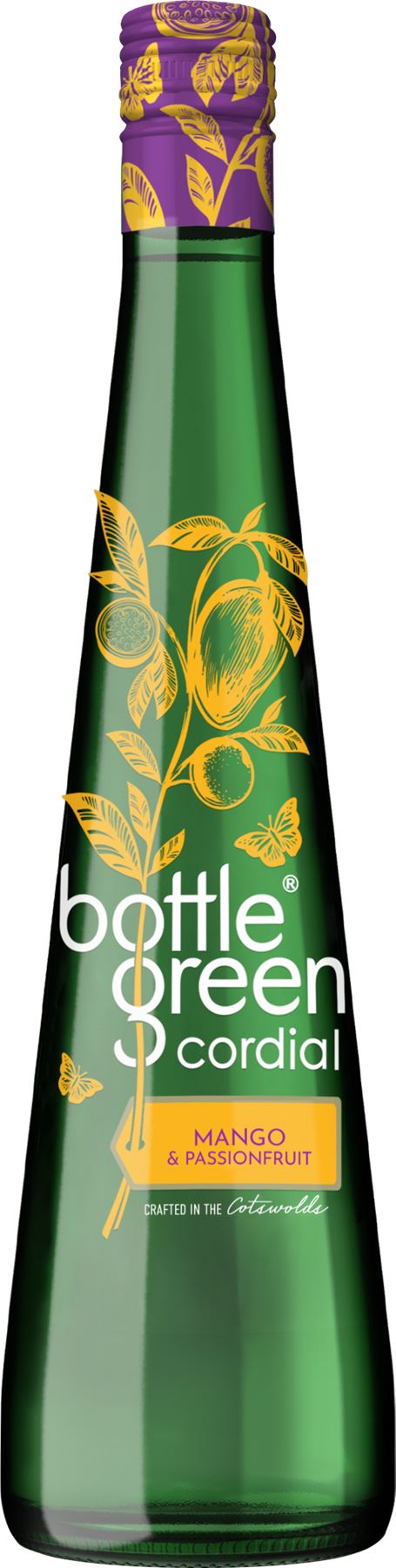 BOTTLEGREEN Mango & Passionfruit Cordial 500ml - 1 Case