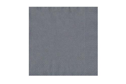 Napkins 2-ply 40x40cm Granite Grey