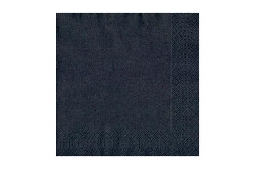 Napkins 2-ply 40x40cm Black