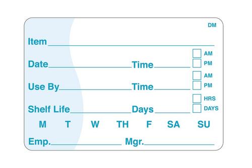 Dissolve A Way Shelf Life Label